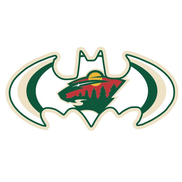 Minnesota Wild Batman Logo fabric transfer